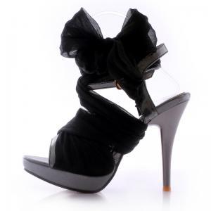 High-heeled Fashion Sandals Lace Straps L 082404..